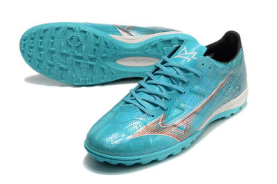 Mizuno Alpha Made in Japan TF Low-Tops Soccer Shoes - Blue/Orange/White