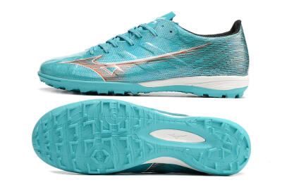 Mizuno Alpha Made in Japan TF Low-Tops Soccer Shoes - Blue/Orange/White