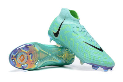 Nike Phantom Luna Elite FG High-Tops Soccer Cleats - Green/Yellow/Black