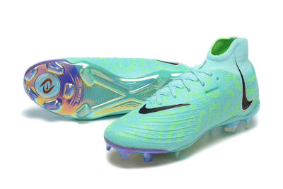 Nike Phantom Luna Elite FG High-Tops Soccer Cleats - Green/Yellow/Black