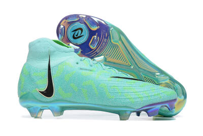 Nike Phantom Luna Elite FG High-Tops Soccer Cleats - Green/Yellow/Black