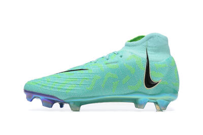 Nike Phantom Luna Elite FG High-Tops Soccer Cleats - Green/Yellow/Black