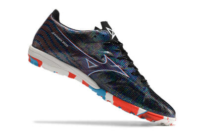 Mizuno Alpha Made in Japan TF Low-Tops Soccer Shoes - Black/Red/Blue