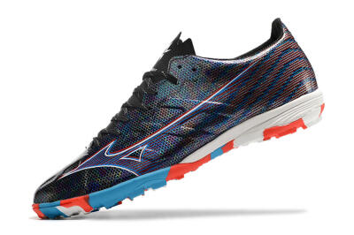 Mizuno Alpha Made in Japan TF Low-Tops Soccer Shoes - Black/Red/Blue