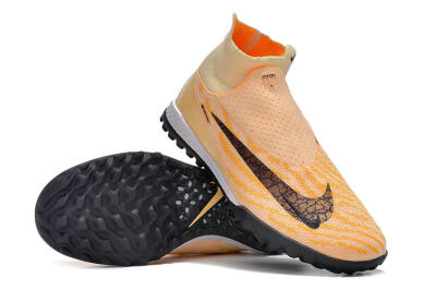 Nike Phantom GX Elite DF Link TF High-Tops Soccer Shoes - Yellow/Black/Pink