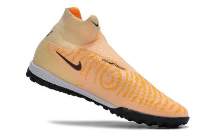 Nike Phantom GX Elite DF Link TF High-Tops Soccer Shoes - Yellow/Black/Pink