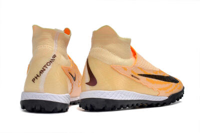 Nike Phantom GX Elite DF Link TF High-Tops Soccer Shoes - Yellow/Black/Pink