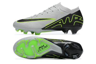 Nike Air Zoom Mercurial Vapor 15 Elite FG Low-Tops Soccer Cleats - White/Black/Green