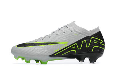 Nike Air Zoom Mercurial Vapor 15 Elite FG Low-Tops Soccer Cleats - White/Black/Green