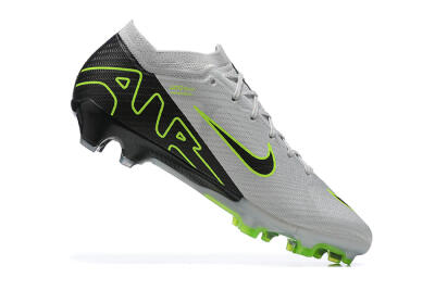 Nike Air Zoom Mercurial Vapor 15 Elite FG Low-Tops Soccer Cleats - White/Black/Green