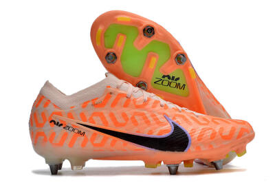 Nike Air Zoom Mercurial Vapor XV Elite SG Low-Tops Soccer Cleats - Orange/Black/Purple