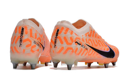 Nike Air Zoom Mercurial Vapor XV Elite SG Low-Tops Soccer Cleats - Orange/Black/Purple