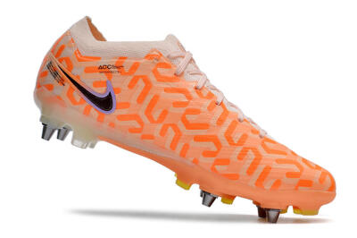 Nike Air Zoom Mercurial Vapor XV Elite SG Low-Tops Soccer Cleats - Orange/Black/Purple