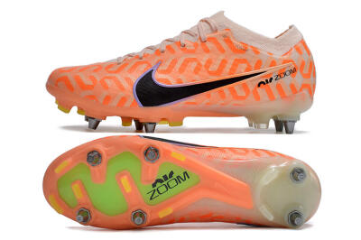 Nike Air Zoom Mercurial Vapor XV Elite SG Low-Tops Soccer Cleats - Orange/Black/Purple