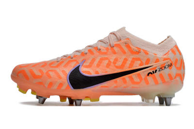 Nike Air Zoom Mercurial Vapor XV Elite SG Low-Tops Soccer Cleats - Orange/Black/Purple