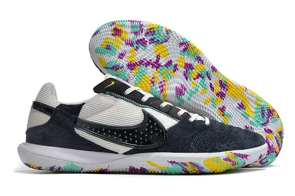 Nike StreetGato IC Low-Tops Soccer Shoes - Black/White 0