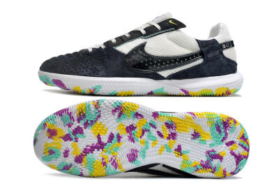 Nike StreetGato IC Low-Tops Soccer Shoes - Black/White