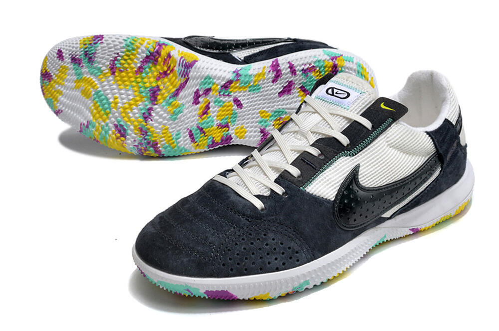 Nike StreetGato IC Low-Tops Soccer Shoes - Black/White 3