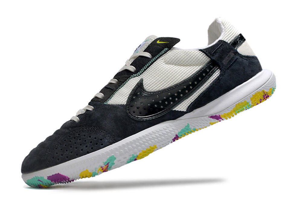 Nike StreetGato IC Low-Tops Soccer Shoes - Black/White 6
