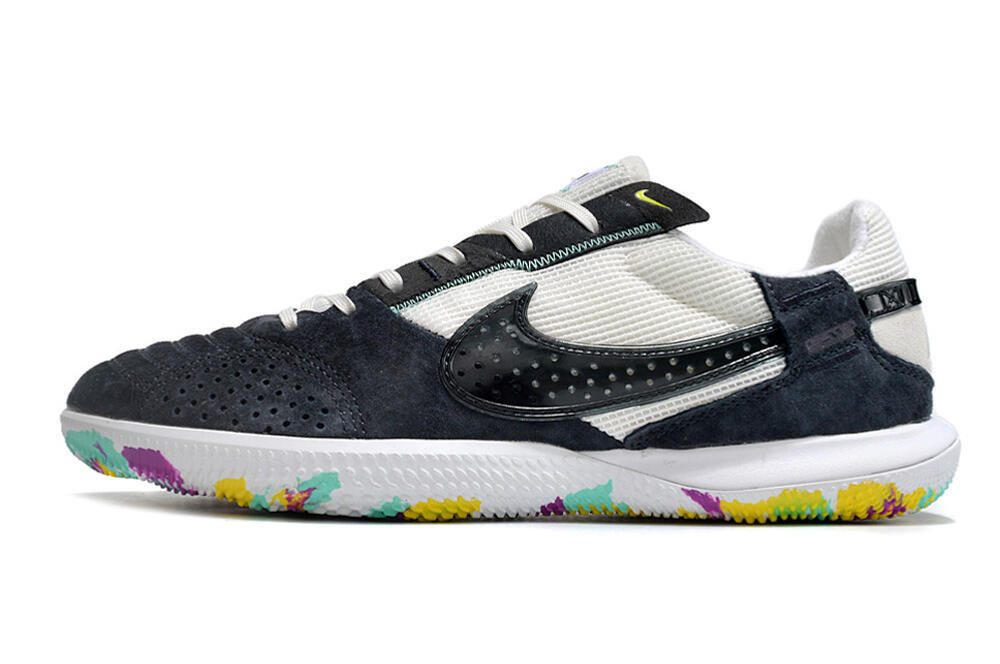 Nike StreetGato IC Low-Tops Soccer Shoes - Black/White 2