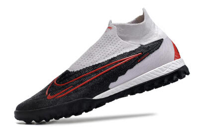 Nike Phantom GX Elite DF Link TF High-Tops Soccer Shoes - White/Black/Red