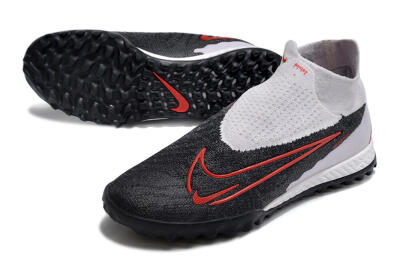 Nike Phantom GX Elite DF Link TF High-Tops Soccer Shoes - White/Black/Red