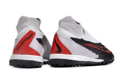 Nike Phantom GX Elite DF Link TF High-Tops Soccer Shoes - White/Black/Red