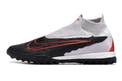 Nike Phantom GX Elite DF Link TF High-Tops Soccer Shoes - White/Black/Red