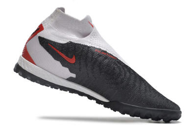 Nike Phantom GX Elite DF Link TF High-Tops Soccer Shoes - White/Black/Red