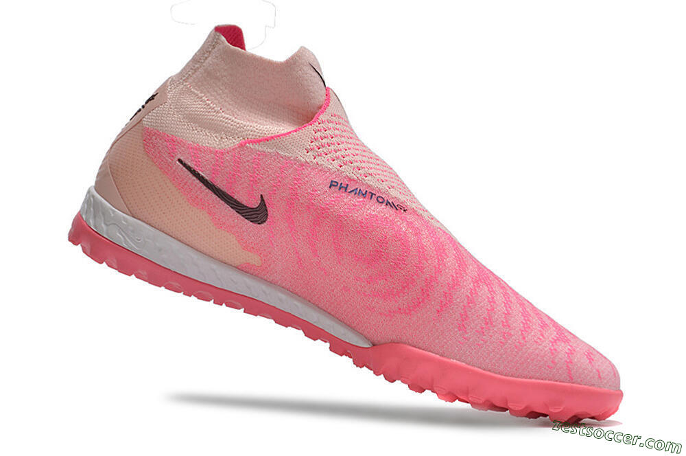 Nike Phantom GX Elite DF Link TF High-Tops Soccer Shoes - Pink/Black/White 4
