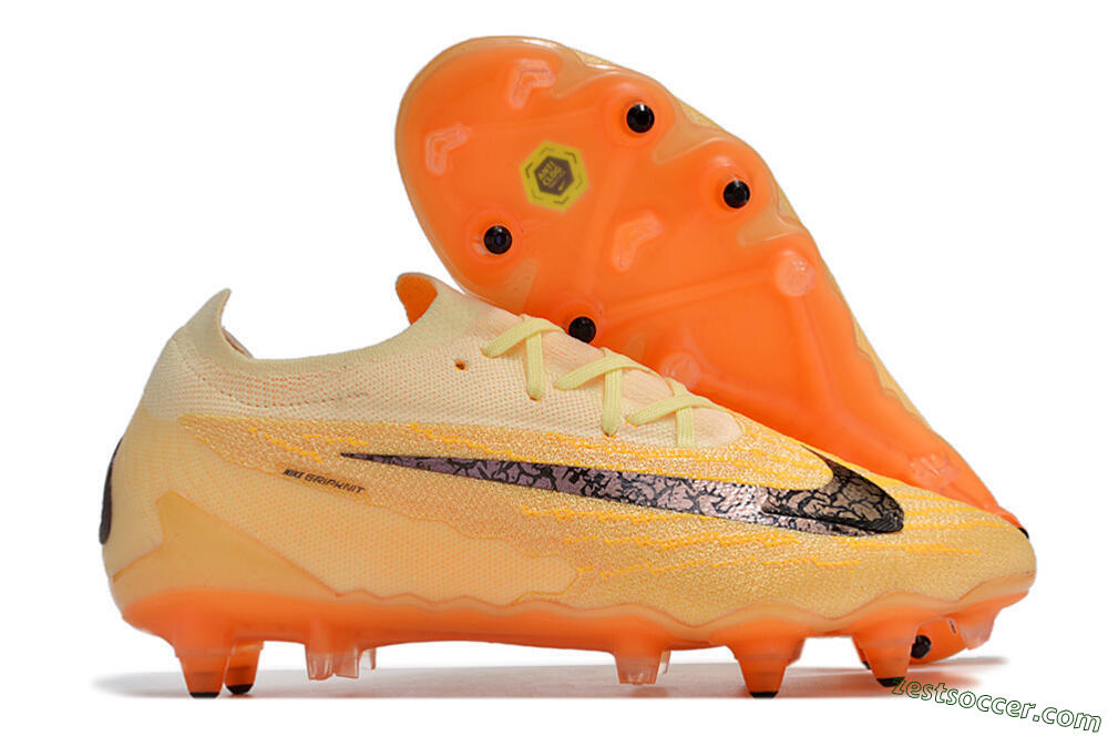 Nike Phantom GX Elite Link Pro SG Low-Tops Soccer Cleats - Orange/Pink/Black 0