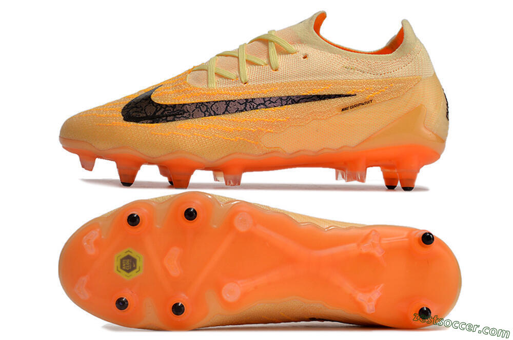Nike Phantom GX Elite Link Pro SG Low-Tops Soccer Cleats - Orange/Pink/Black 1