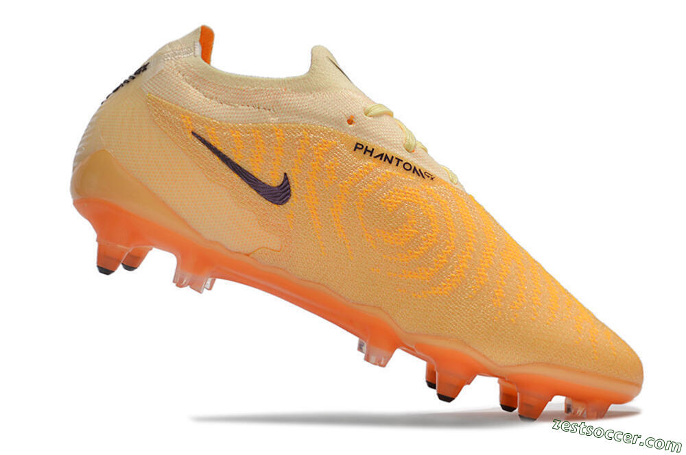 Nike Phantom GX Elite Link Pro SG Low-Tops Soccer Cleats - Orange/Pink/Black 6
