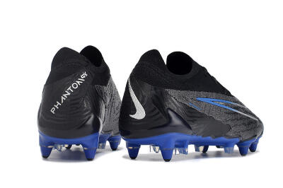 Nike Phantom GX Elite Link Pro SG Low-Tops Soccer Cleats - Black/Grey/Blue