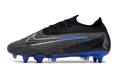 Nike Phantom GX Elite Link Pro SG Low-Tops Soccer Cleats - Black/Grey/Blue