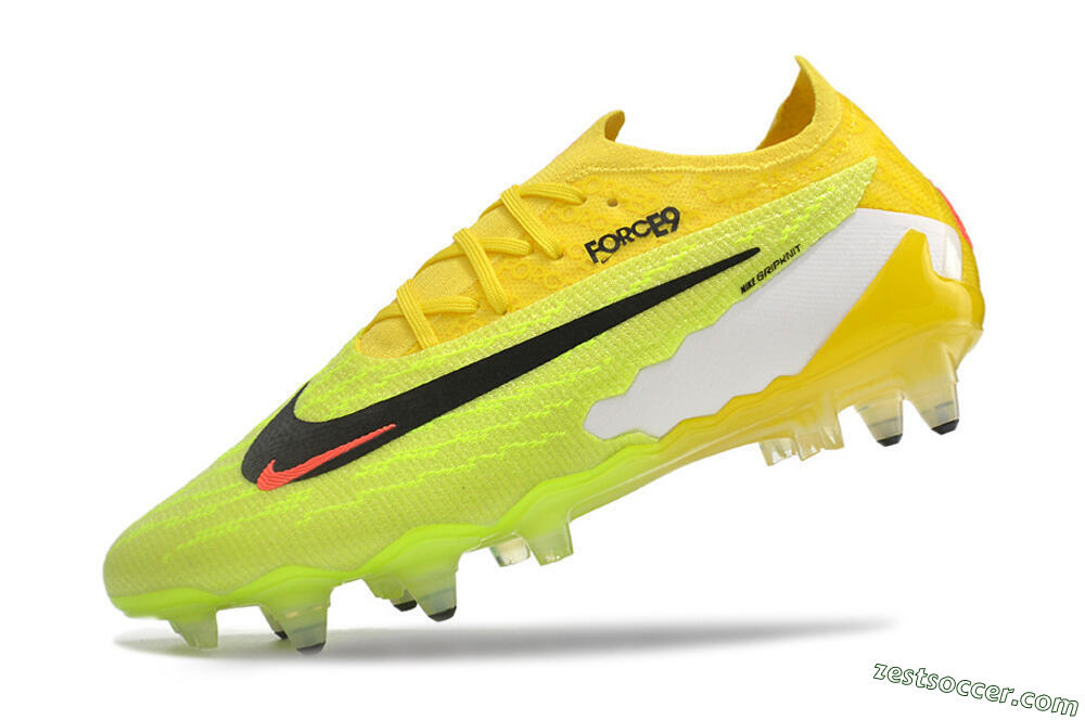 Nike Phantom GX Elite Link Pro SG Low-Tops Soccer Cleats - Yellow/Green/Black/White 5