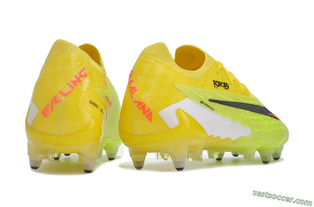 Nike Phantom GX Elite Link Pro SG Low-Tops Soccer Cleats - Yellow/Green/Black/White 6