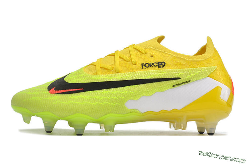 Nike Phantom GX Elite Link Pro SG Low-Tops Soccer Cleats - Yellow/Green/Black/White 2