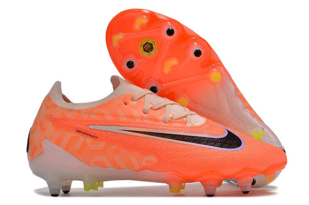 Nike Phantom GX Elite Link Pro SG Low-Tops Soccer Cleats - Pink/Black/Purple 0