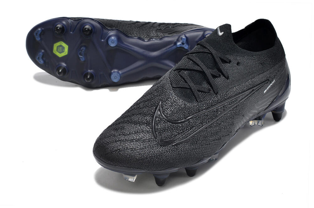 Nike Phantom GX Elite Link Pro SG Low-Tops Soccer Cleats - Black/Blue 3