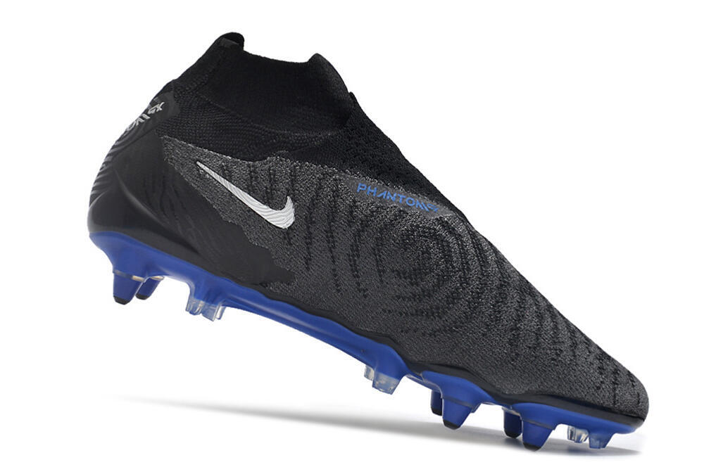 Nike Phantom GX Elite DF Link Pro SG High-Tops Soccer Cleats - Black/Grey/Blue 4