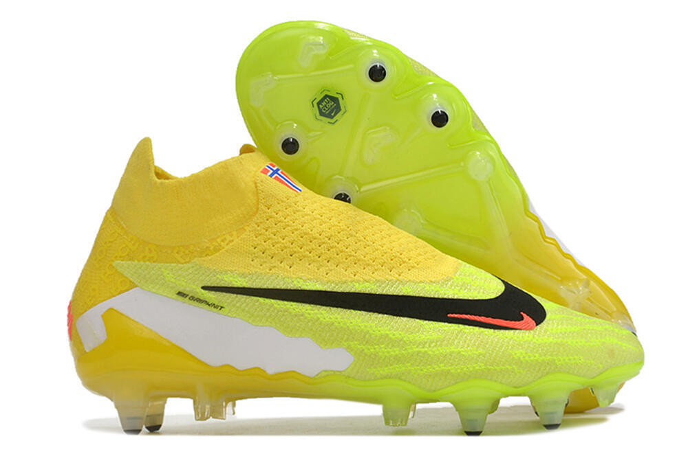 Nike Phantom GX Elite DF Link Pro SG High-Tops Soccer Cleats - Yellow/Green/Black/White 0