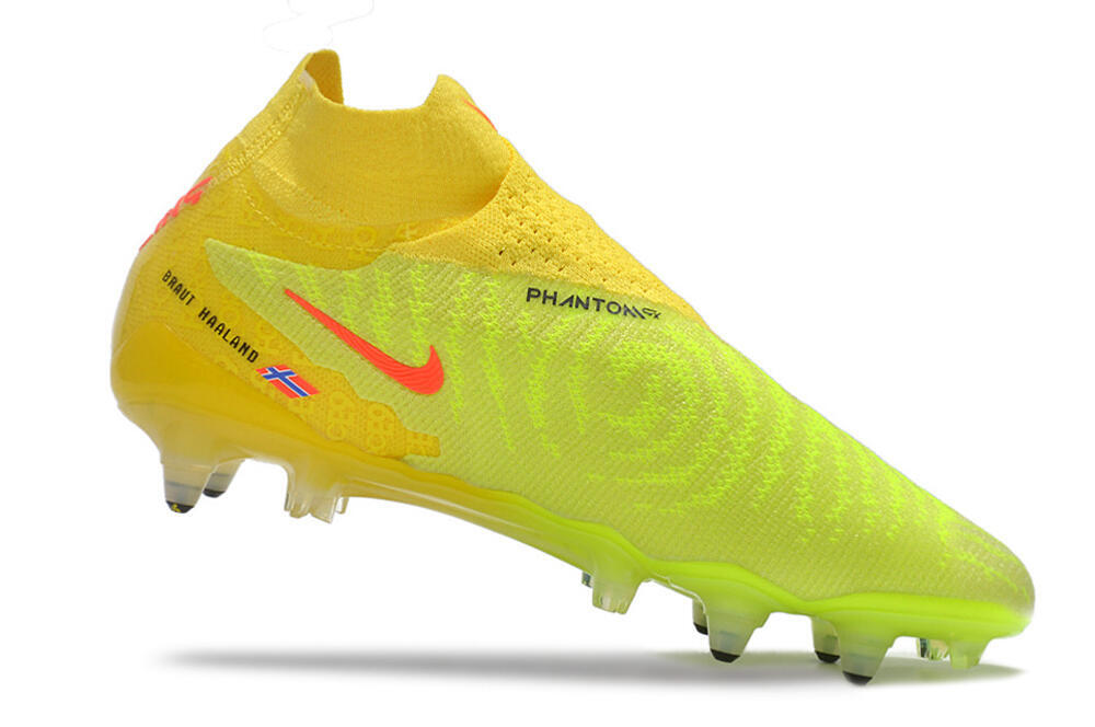 Nike Phantom GX Elite DF Link Pro SG High-Tops Soccer Cleats - Yellow/Green/Black/White 4