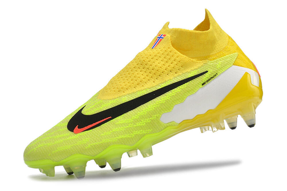 Nike Phantom GX Elite DF Link Pro SG High-Tops Soccer Cleats - Yellow/Green/Black/White 5