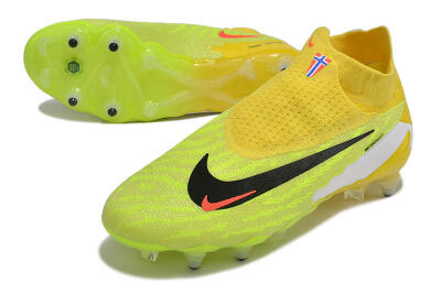 Nike Phantom GX Elite DF Link Pro SG High-Tops Soccer Cleats - Yellow/Green/Black/White