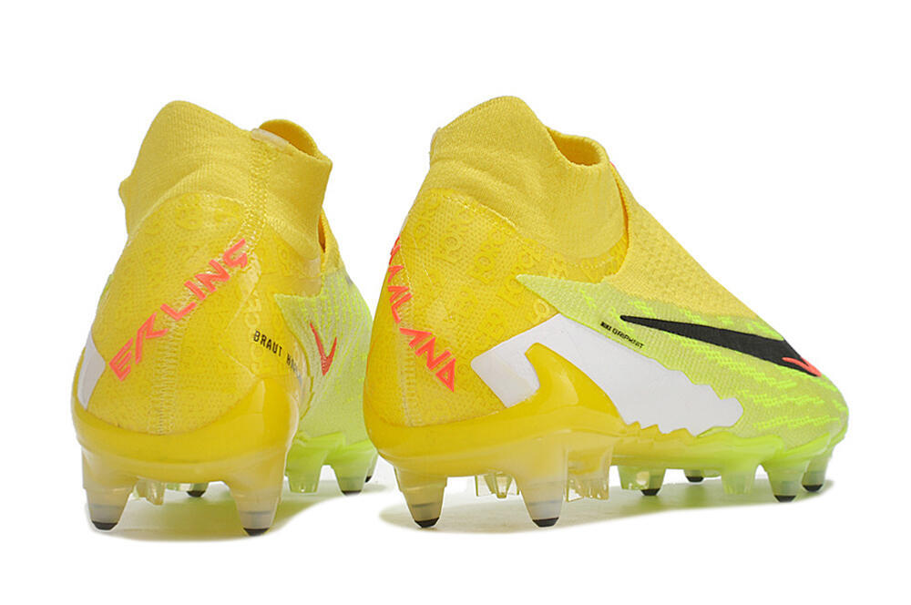 Nike Phantom GX Elite DF Link Pro SG High-Tops Soccer Cleats - Yellow/Green/Black/White 6