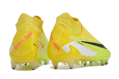 Nike Phantom GX Elite DF Link Pro SG High-Tops Soccer Cleats - Yellow/Green/Black/White