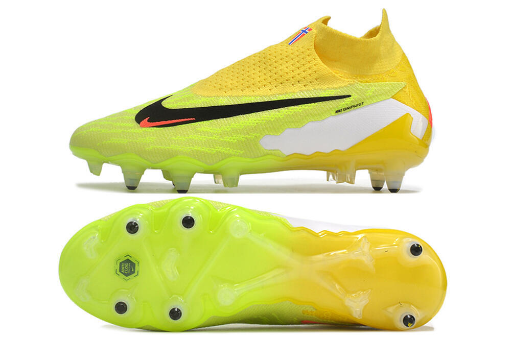 Nike Phantom GX Elite DF Link Pro SG High-Tops Soccer Cleats - Yellow/Green/Black/White 1