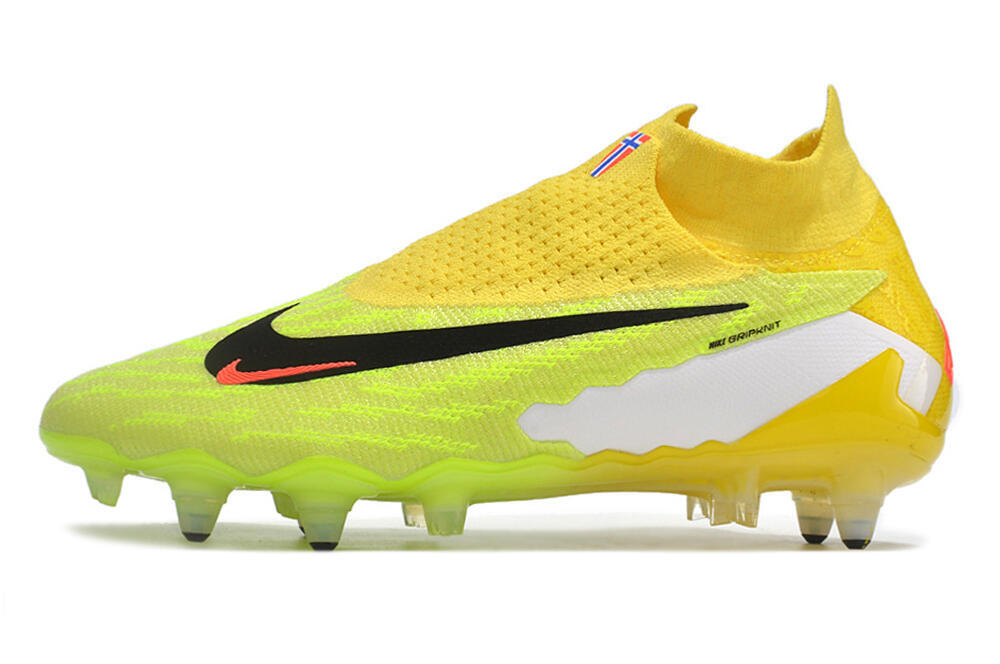 Nike Phantom GX Elite DF Link Pro SG High-Tops Soccer Cleats - Yellow/Green/Black/White 2