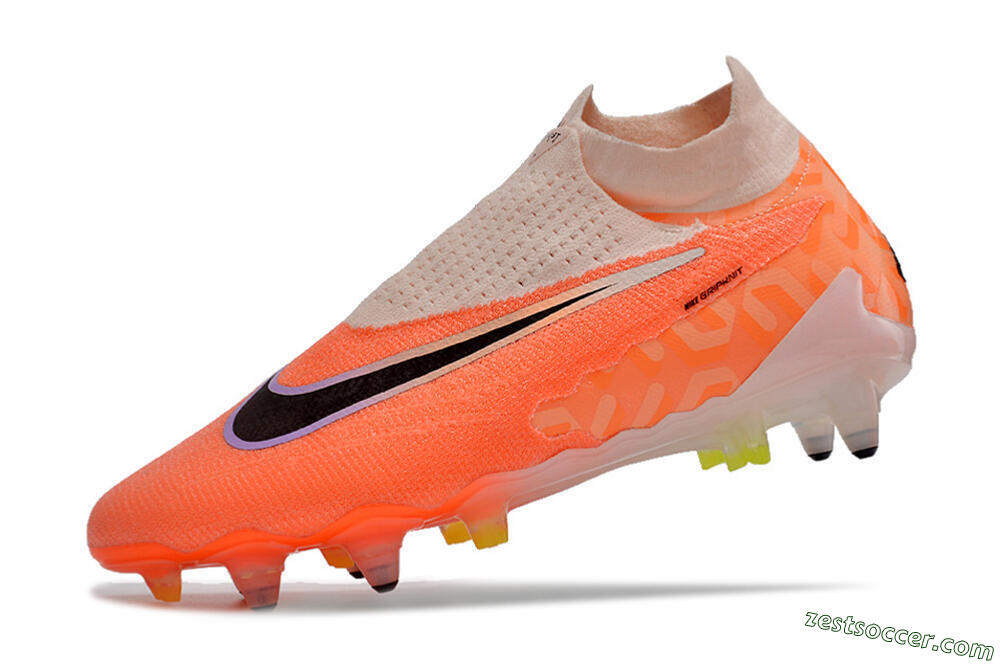 Nike Phantom GX Elite DF Link Pro SG High-Tops Soccer Cleats - Pink/Black/Purple 5
